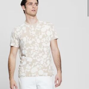 NWT Guess Floral Burnout Crewneck Tee Sz L